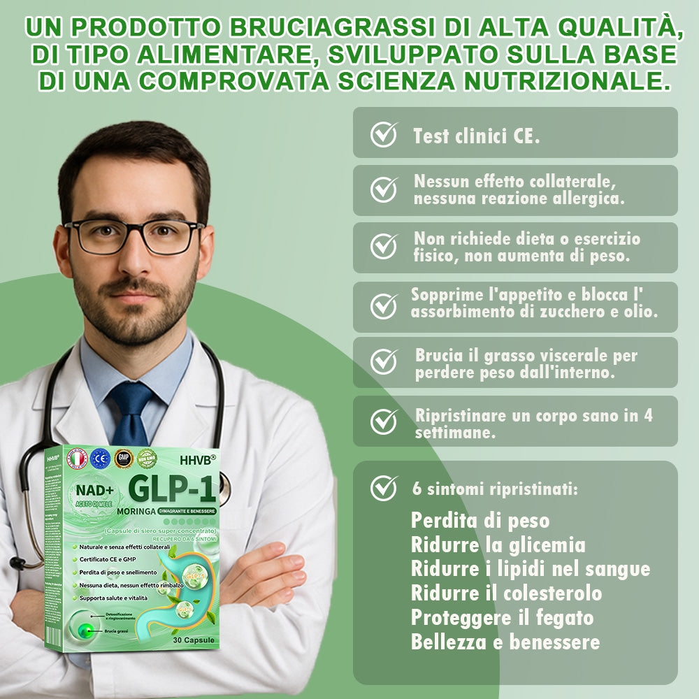 Sconto del 30% per un periodo limitato. Molti utenti scelgono di acquistare 6 scatole di HHVB® alla volta (fornitura di 60 giorni), in quanto ciò non solo stabilizza i risultati, ma offre anche un'offerta combinata di grande valore! 👍