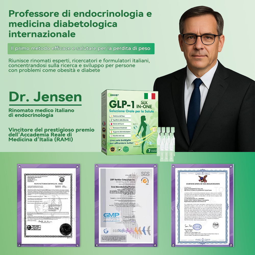 𝐇𝐇𝐕𝐁® 🏅 𝐆𝐋𝐏-𝟏 𝐒𝐨𝐥𝐮𝐳𝐢𝐨𝐧𝐞 𝐎𝐫𝐚𝐥𝐞 𝐒𝐞𝐢-𝐢𝐧-𝐔𝐧𝐨 𝐩𝐞𝐫 𝐥𝐚 𝐒𝐚𝐥𝐮𝐭𝐞 (𝐬𝐨𝐥𝐨 𝐮𝐧𝐚 𝐯𝐨𝐥𝐭𝐚 𝐚𝐥 𝐠𝐢𝐨𝐫𝐧𝐨, 𝐫𝐢𝐬𝐮𝐥𝐭𝐚𝐭𝐢 𝐯𝐢𝐬𝐢𝐛𝐢𝐥𝐢 𝐢𝐧 𝟕 𝐠𝐢𝐨𝐫𝐧𝐢) 👩⚕️ 𝐏𝐞𝐫 𝐨𝐛𝐞𝐬𝐢𝐭à, 𝐬𝐚𝐥𝐮𝐭𝐞 𝐜𝐚𝐫𝐝𝐢𝐨𝐯𝐚𝐬𝐜𝐨𝐥𝐚𝐫𝐞, 𝐝𝐢𝐚𝐛𝐞𝐭𝐞, 𝐚𝐩𝐧𝐞𝐚 𝐧𝐨𝐭𝐭𝐮𝐫𝐧𝐚, 𝐬𝐚𝐥𝐮𝐭𝐞 𝐢𝐧𝐭𝐞𝐬𝐭𝐢𝐧𝐚𝐥𝐞, 𝐩𝐫𝐨𝐛𝐥𝐞𝐦𝐢 𝐚𝐫𝐭𝐢𝐜𝐨𝐥𝐚𝐫𝐢 𝐞 𝐦𝐨𝐥𝐭𝐨 𝐚𝐥𝐭𝐫𝐨.